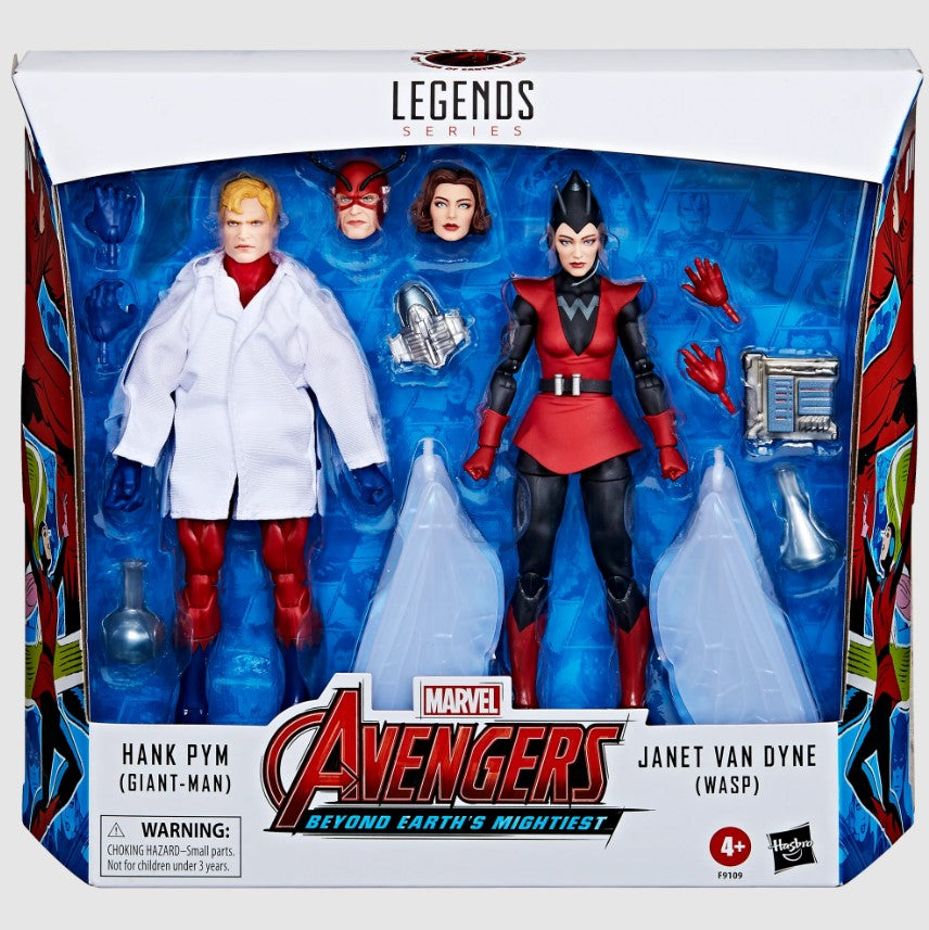 Marvel Legends Series Hank Pym (Giant-Man) & Janet Van Dyne (Wasp)