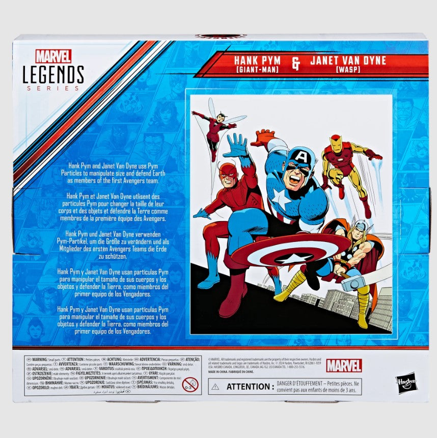 Marvel Legends Series Hank Pym (Giant-Man) & Janet Van Dyne (Wasp)
