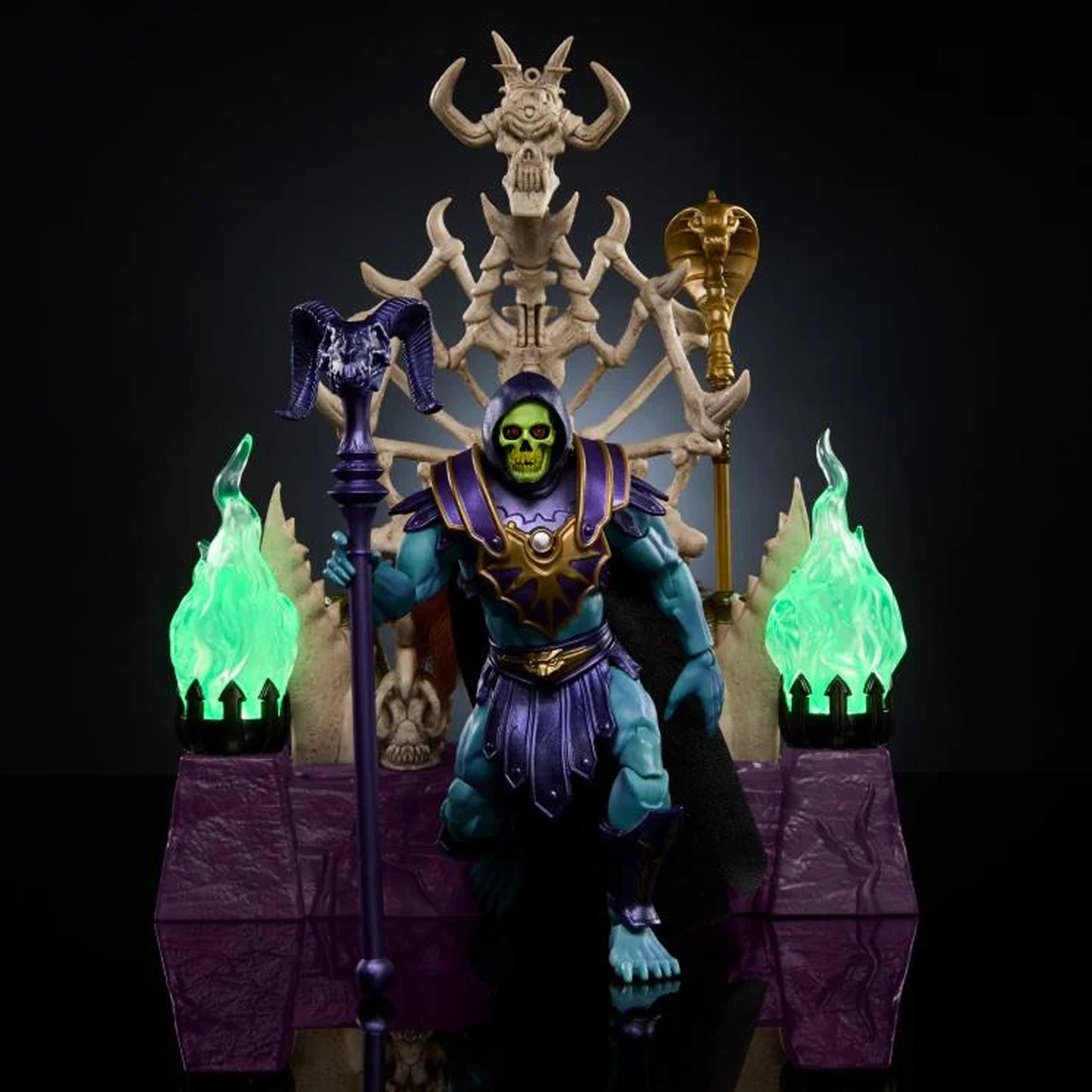Masters of the Universe Masterverse Skeletor and Havoc Throne
