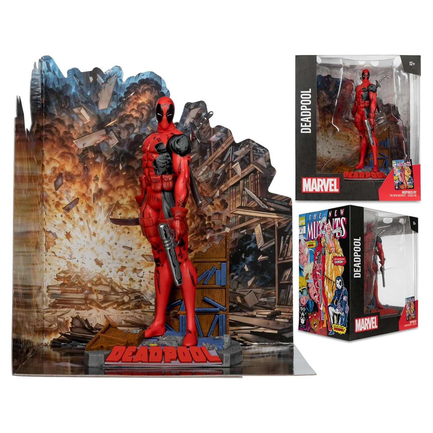 McFarlane Toys - Marvel Deadpool 1:10th Scale Posed Figure (The New Mutants #98)