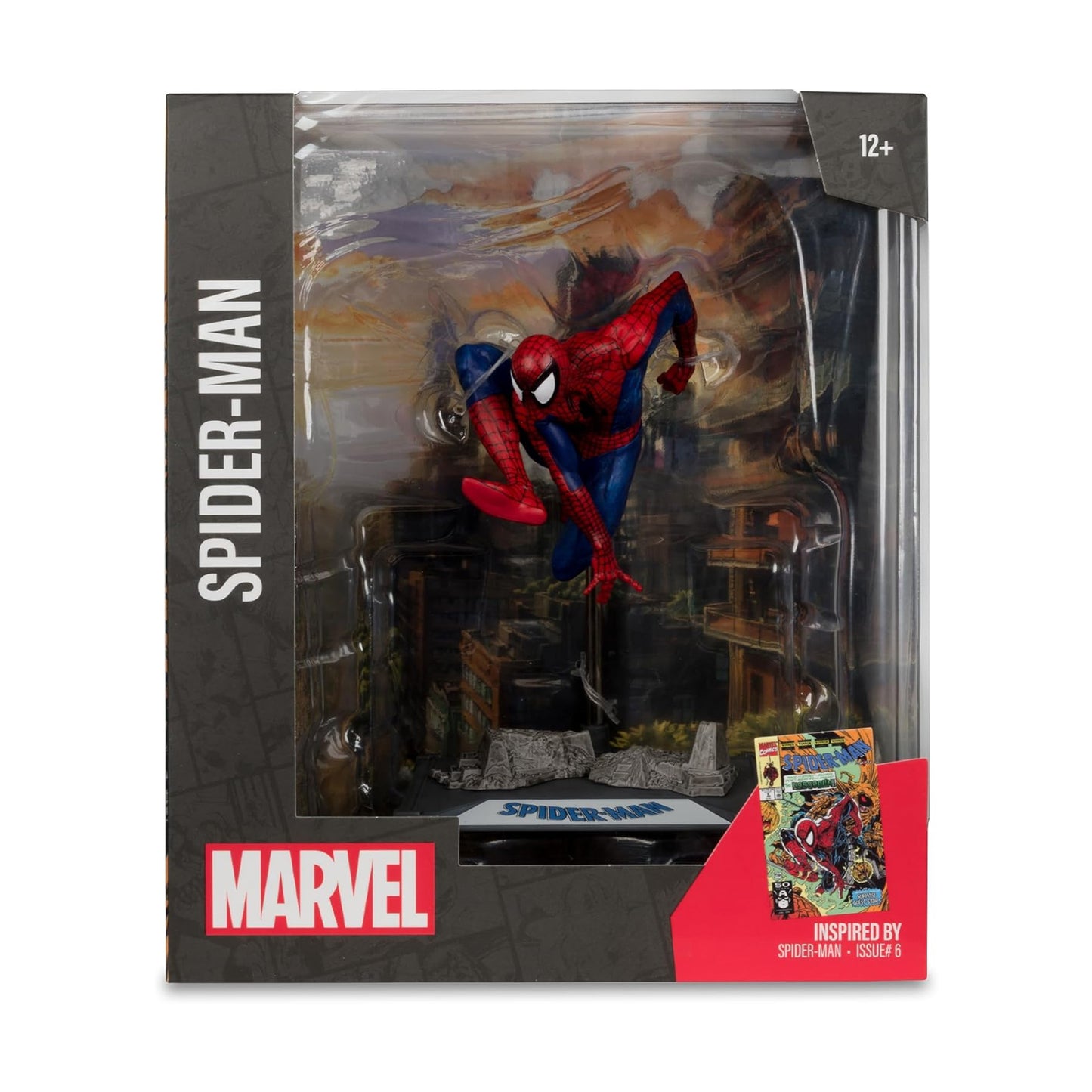 McFarlane Toys - Marvel Spider-Man 1:10th Scale Posed Figure (Spider-Man #6)