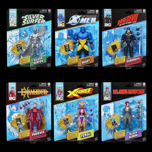 Marvel Legends Mini-comic Wave 2 (Phoenix/Beast/Silver Surfer/Feral/Daredevil/Black Widow)