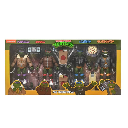 NECA TMNT Cartoon Ultimate Punk Disguise Turtles EXCLUSIVA