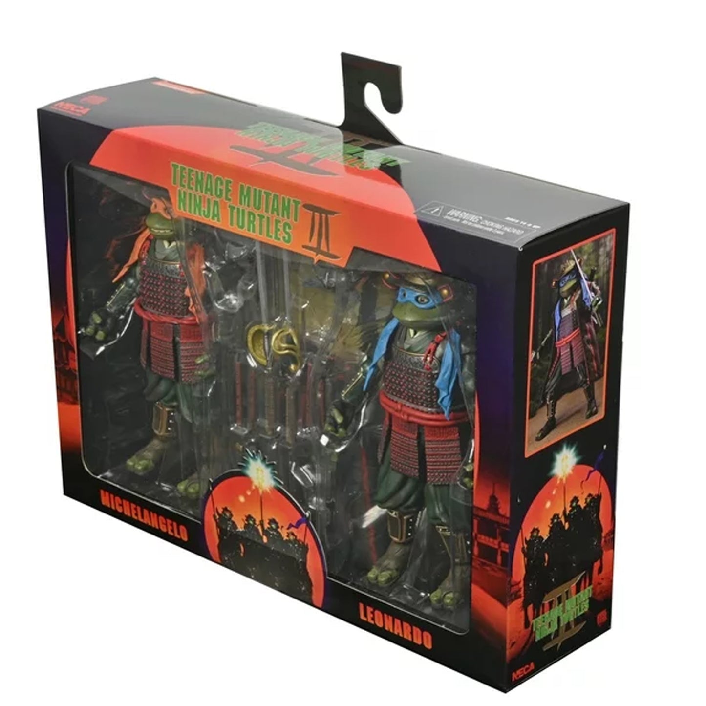 NECA TMNT 3 Movie Leonardo/Michelangelo 2 Pack