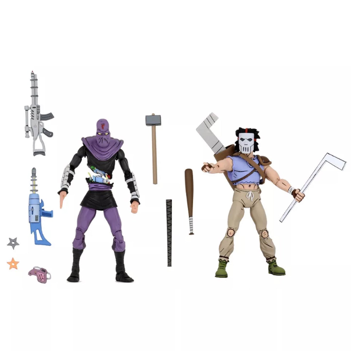 NECA TMNT Cartoon Casey Jones/Foot Soldier 2 Pack 2do Pago
