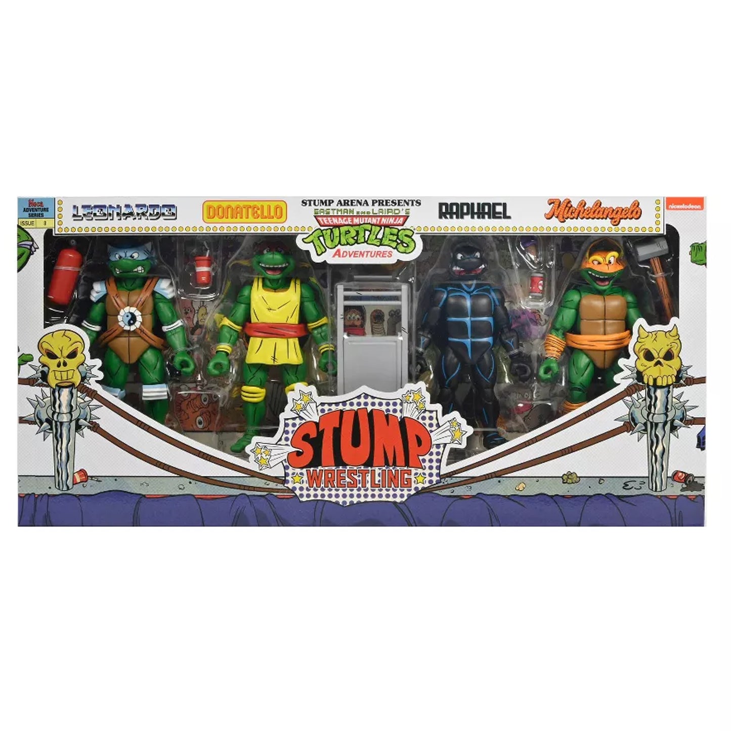NECA TMNT Archie Comics Stump Wrestling Turtles 4 Pack 2do Pago