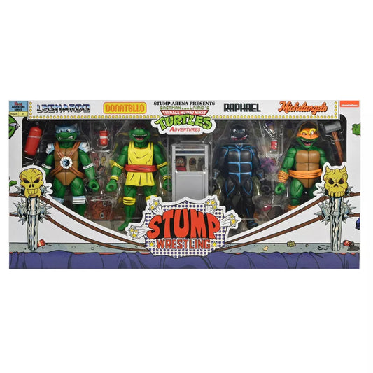 NECA TMNT Archie Comics Stump Wrestling Turtles 4 Pack 2do Pago