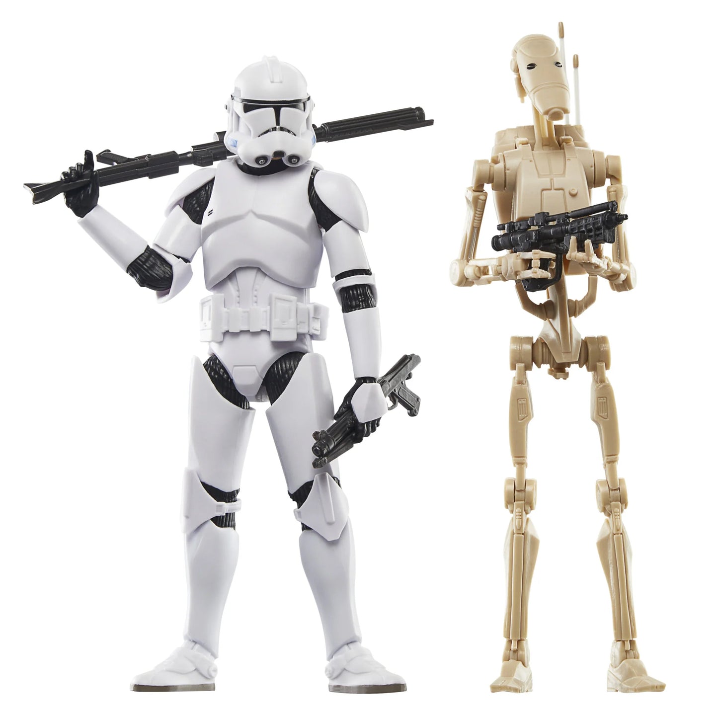 Star Wars The Black Series Phase II Clone Trooper & Battle Droid 2 Pack