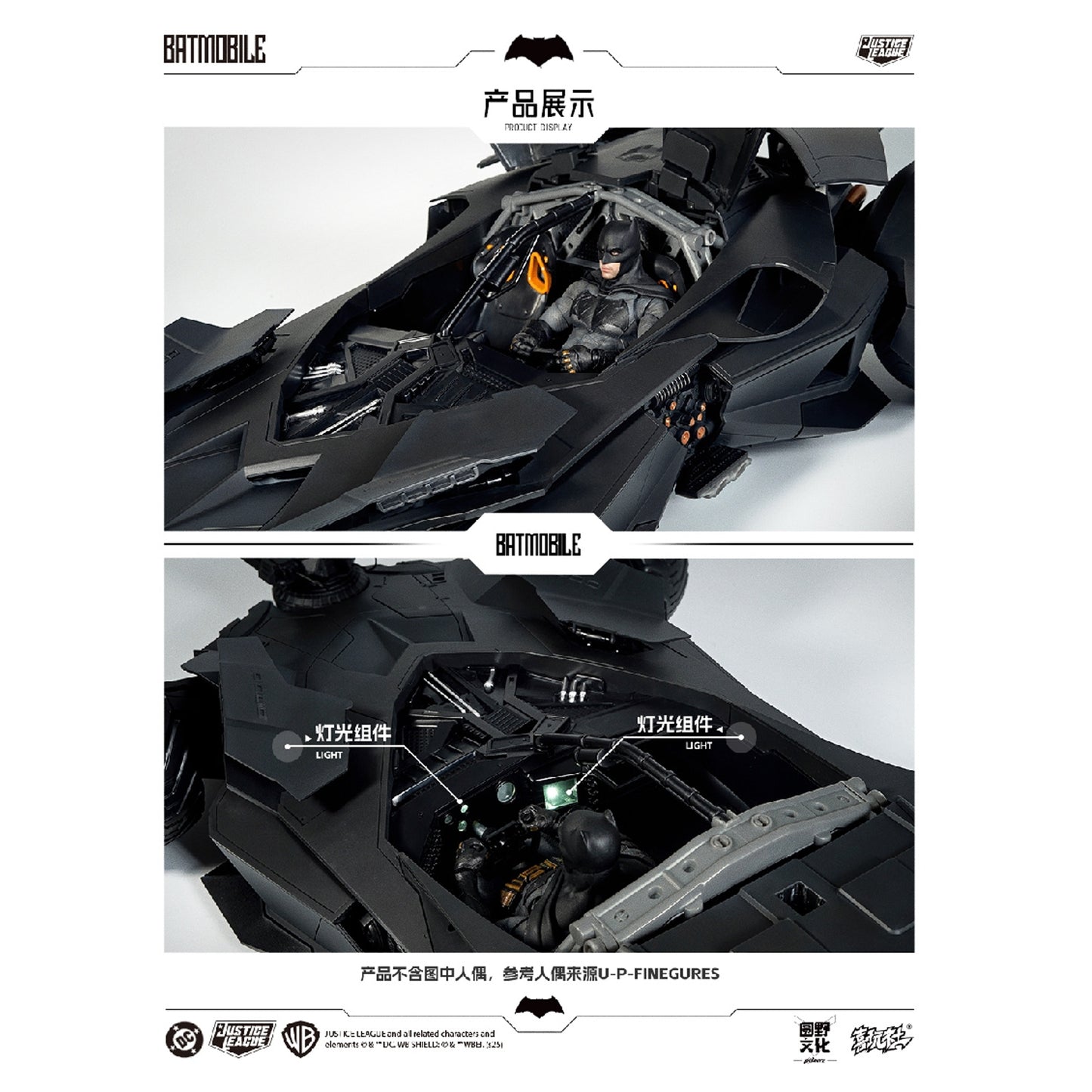 Play Club 1/12 Justice League Batmobile Model Kit