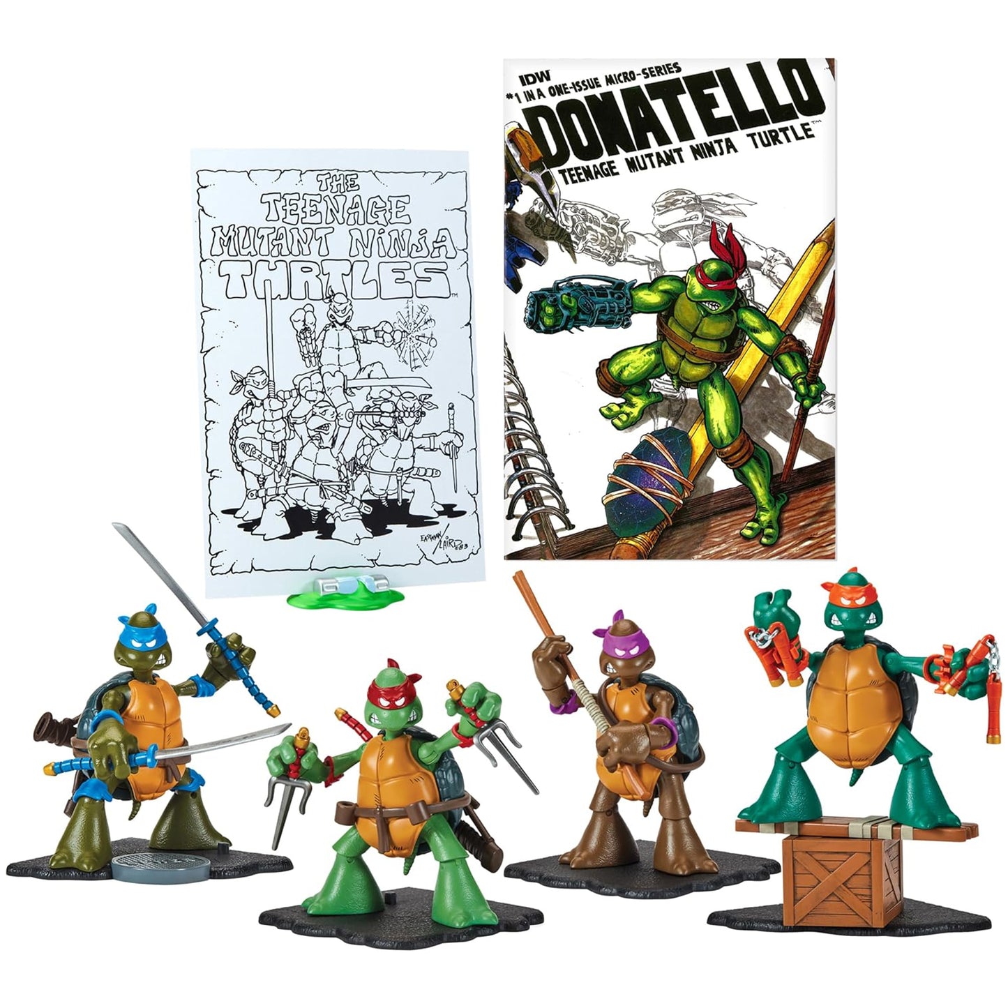 Playmates Teenage Mutant Ninja Turtles Original Sketch Collector 4 Pack 2do Pago