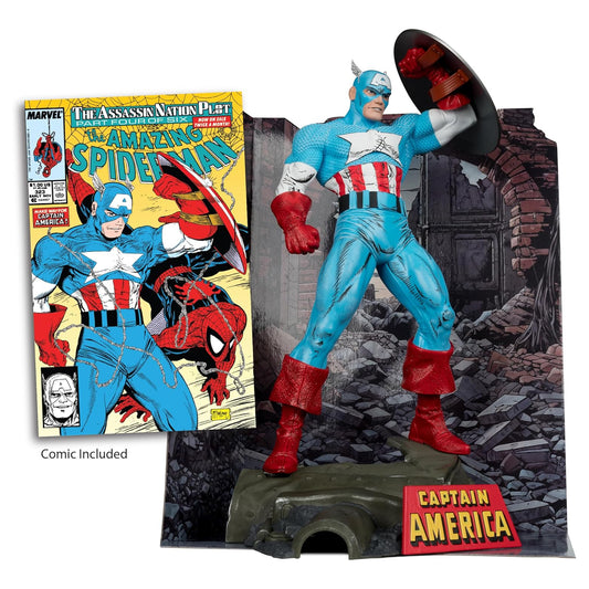 McFarlane Toys - Marvel Captain America 1:6th Posed Figure (Amazing Spider-Man #323) 2do Pago