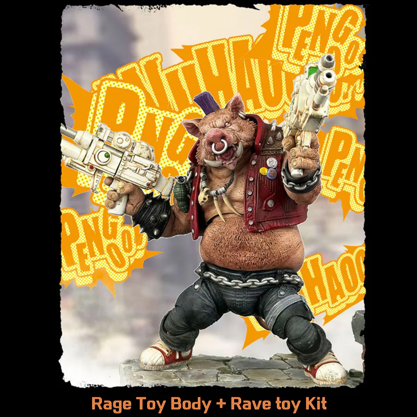 Rage Toys Gullinbursti/ Rave Toys Cyberpunk Kit