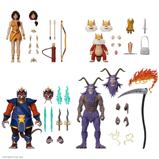 Super7 Thundercats Ultimates Wave 7 (Snarf/Mongor/Ratar-o/Willa) 2do Pago