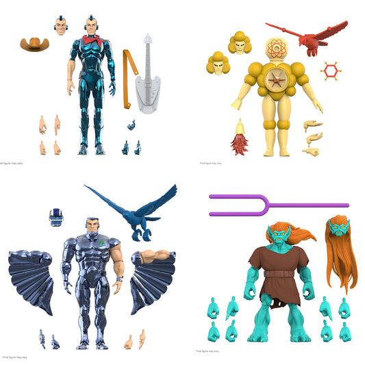 Super7 Silverhawks Ultimates Wave 6 (Steelwill VAC/Bluegrass VAC/Mo-Lec-U-Lar/Windhammer)