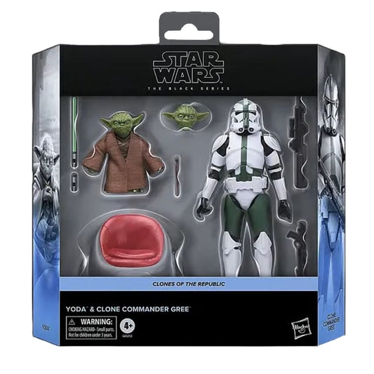 Star Wars The Black Series Clone Commander Gree & Yoda EXCLUSIVA