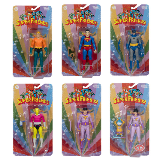McFarlane Toys DC Super Friends Retro Wave 3 (Aquaman/Bizarro/Bizarro Batman/Brainiac/Zan/Jayna)