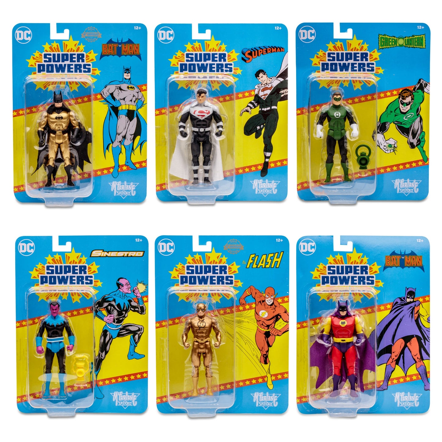 DC Super Powers Wave 6 (Green Lantern/Sinestro/Batman of Zur En Arrh/Lord Superman/Gold Flash/Gold Batman) 2do Pago