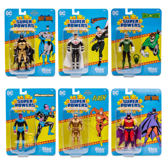 DC Super Powers Wave 6 (Green Lantern/Sinestro/Batman of Zur En Arrh/Lord Superman/Gold Flash/Gold Batman) 2do Pago