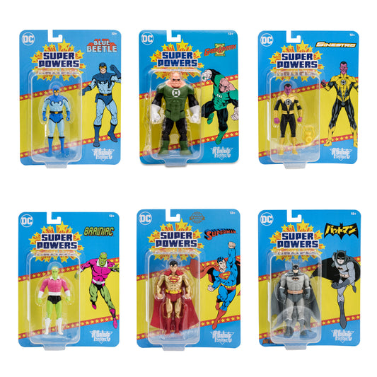 DC Super Powers Wave 7 (Kilowog/Blue Beetle/Brainiac/Batman Manga/Gold Superman/Sinestro) 2do Pago