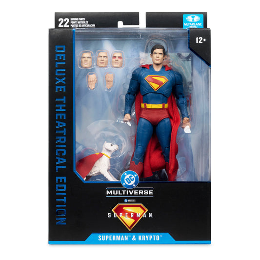 DC Multiverse Deluxe Theatrical Edition Superman w Krypto (Movie)