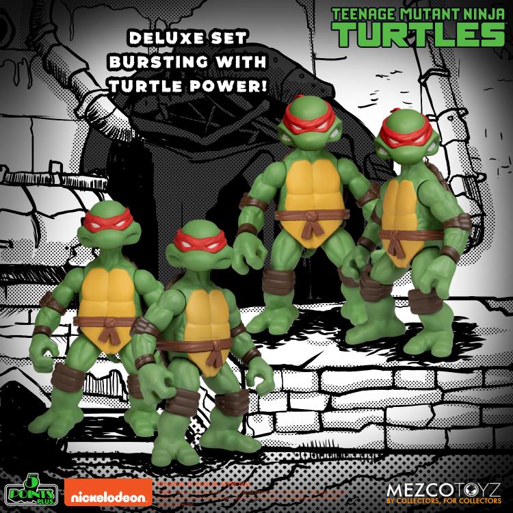 Mezco Teenage Mutant Ninja Turtles Deluxe Set 5 points