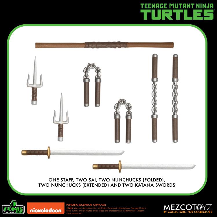 Mezco Teenage Mutant Ninja Turtles Deluxe Set 5 points