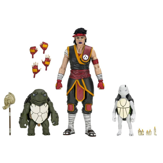 NECA Teenage Mutant Ninja Turtles The Last Ronin Casey Marie con Baby Odyn & Uno