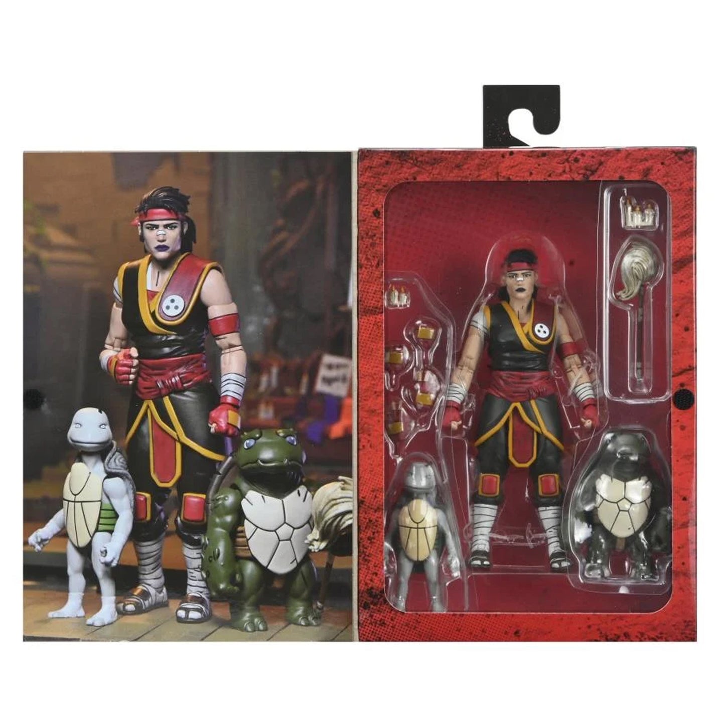 NECA Teenage Mutant Ninja Turtles The Last Ronin Casey Marie con Baby Odyn & Uno