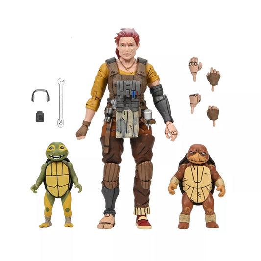 NECA Teenage Mutant Ninja Turtles The Last Ronin Grammy April con Yi & Moja