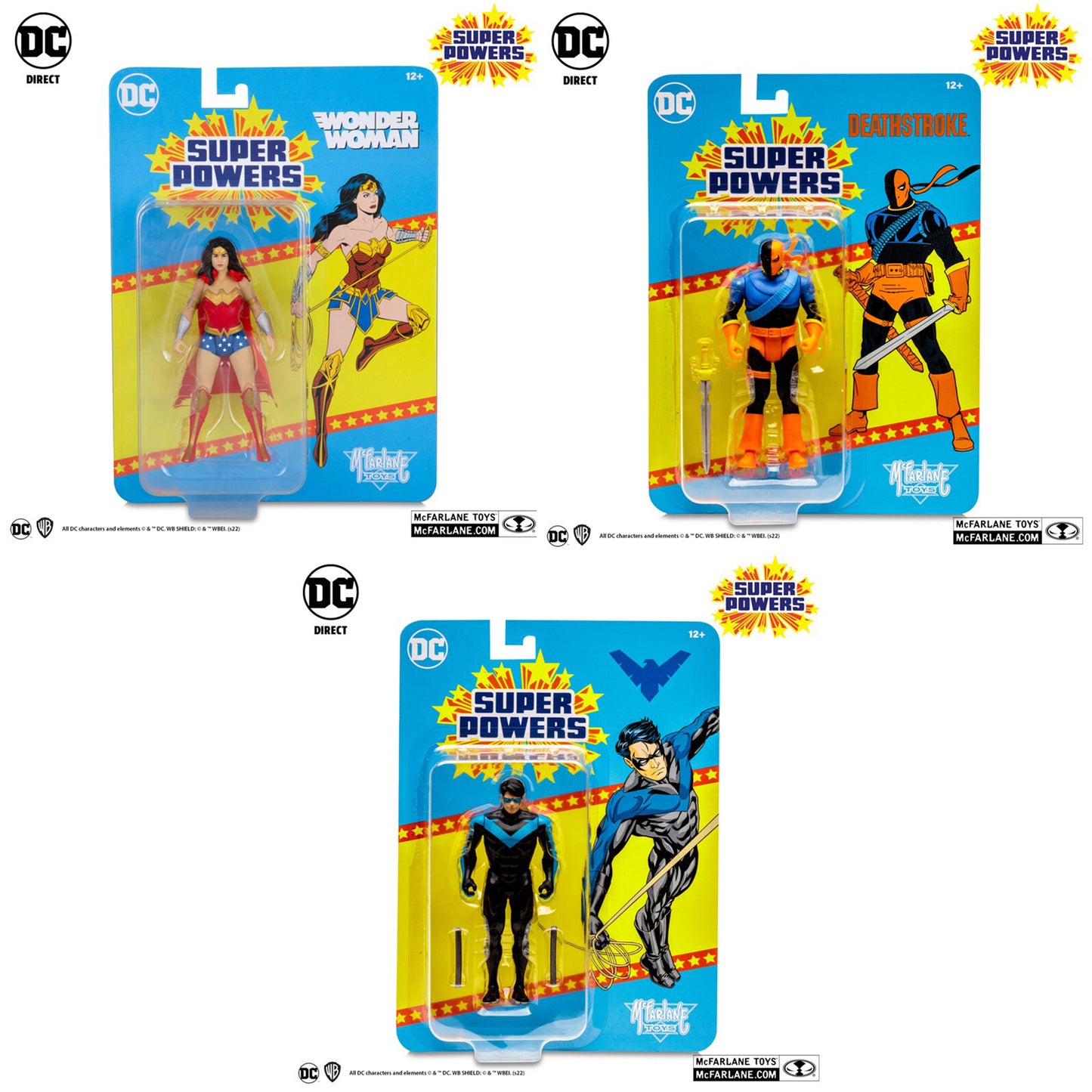 DC Super Powers Wave 3 (Wonder Woman/Nightwing/Deathstroke) 2do Pago