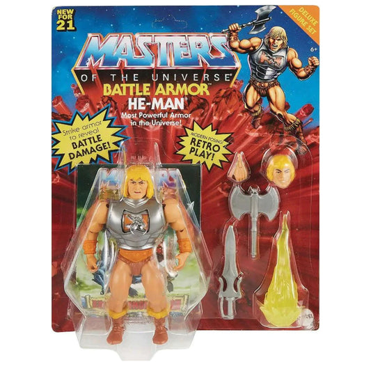 Masters of The Universe Battle Armor He-Man Deluxe (version americana)