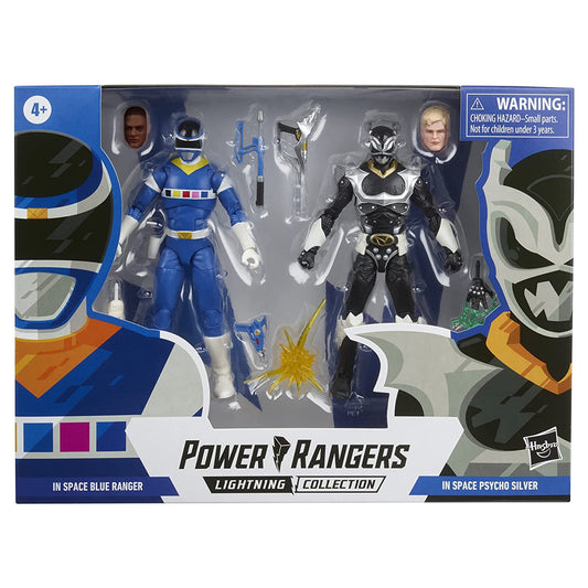 Power Rangers Lighting Collection In Space Blue Ranger/In Space Psycho Ranger 2 pack
