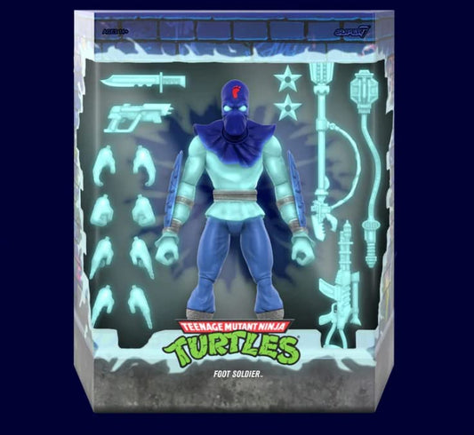 Super7 Teenage Mutant Ninja Turtles: Foot Soldier (Glow in The Dark) Ultimates Exclusiva 2do Pago