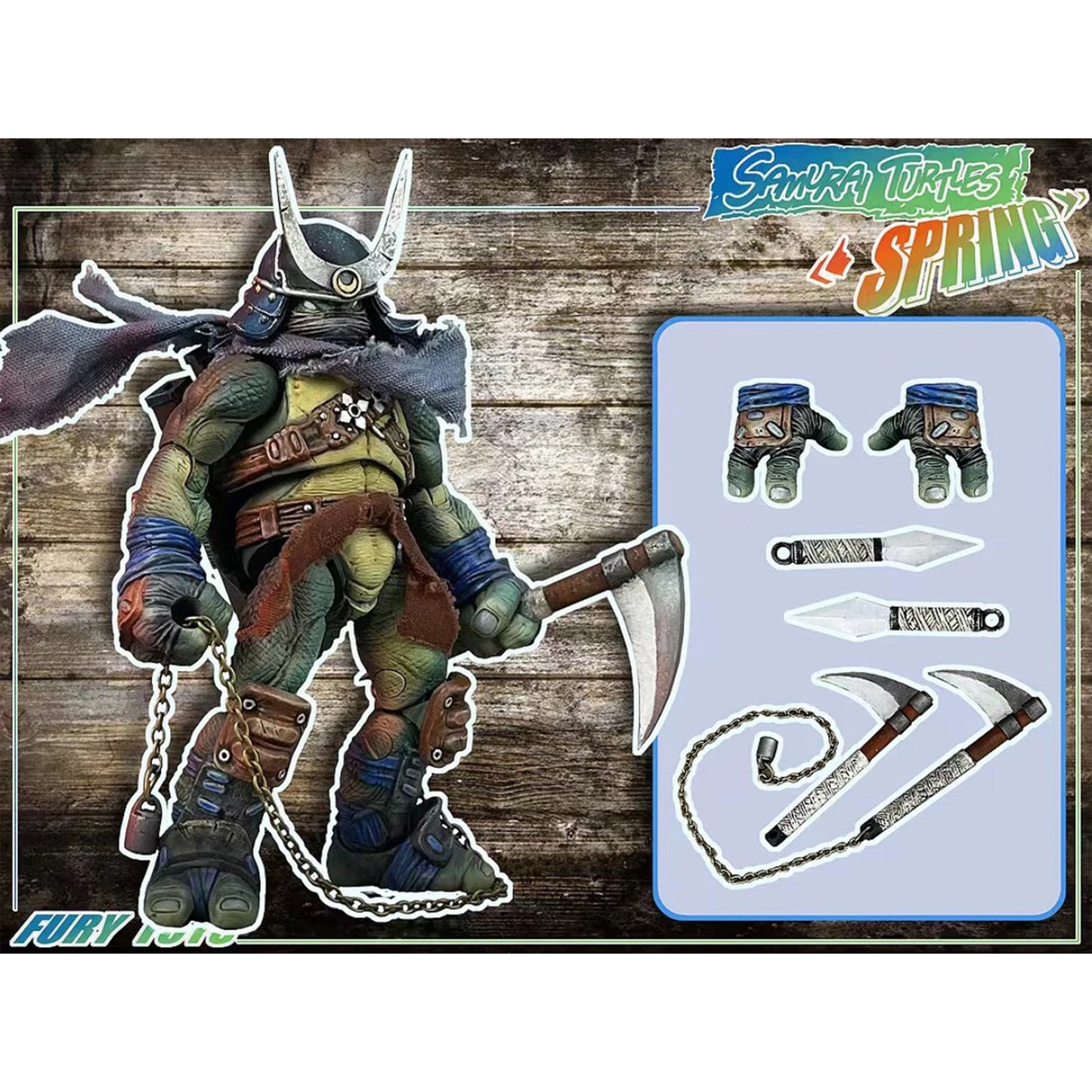 Fury Toys Samurai Turtles Assassin Spring 2do Pago